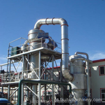 Evaporador de pasta de tomate industrial na fábrica de processamento